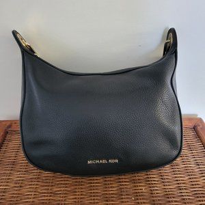 Michael Kors Black Leather Shoulder Bag